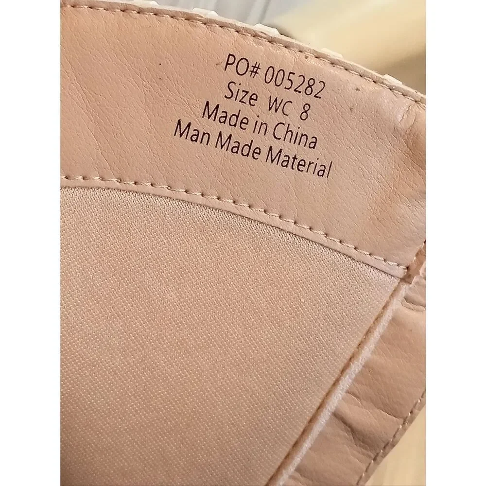 (R-4608) Journee Womens Daria Stacked Heel Knee High Boots Sz 8WC (Wide Calf)